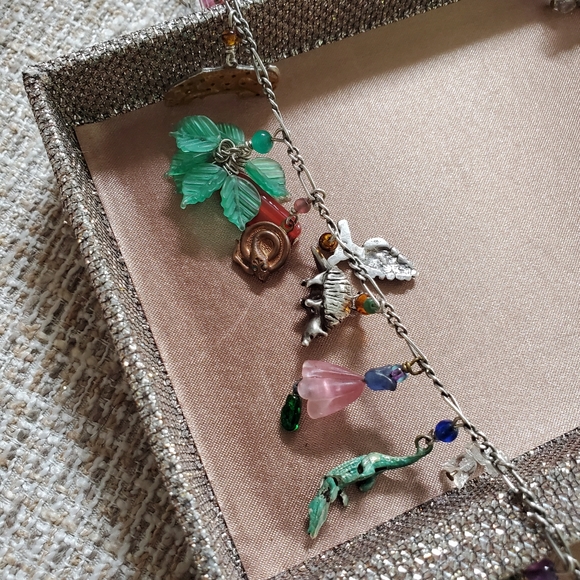 Vintage Lucy Issacs Sterling Rainforest Necklace - Picture 11 of 16